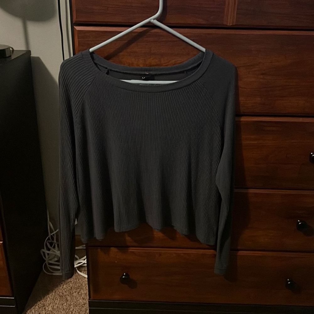 Ribbed Long Sleeve Shirt